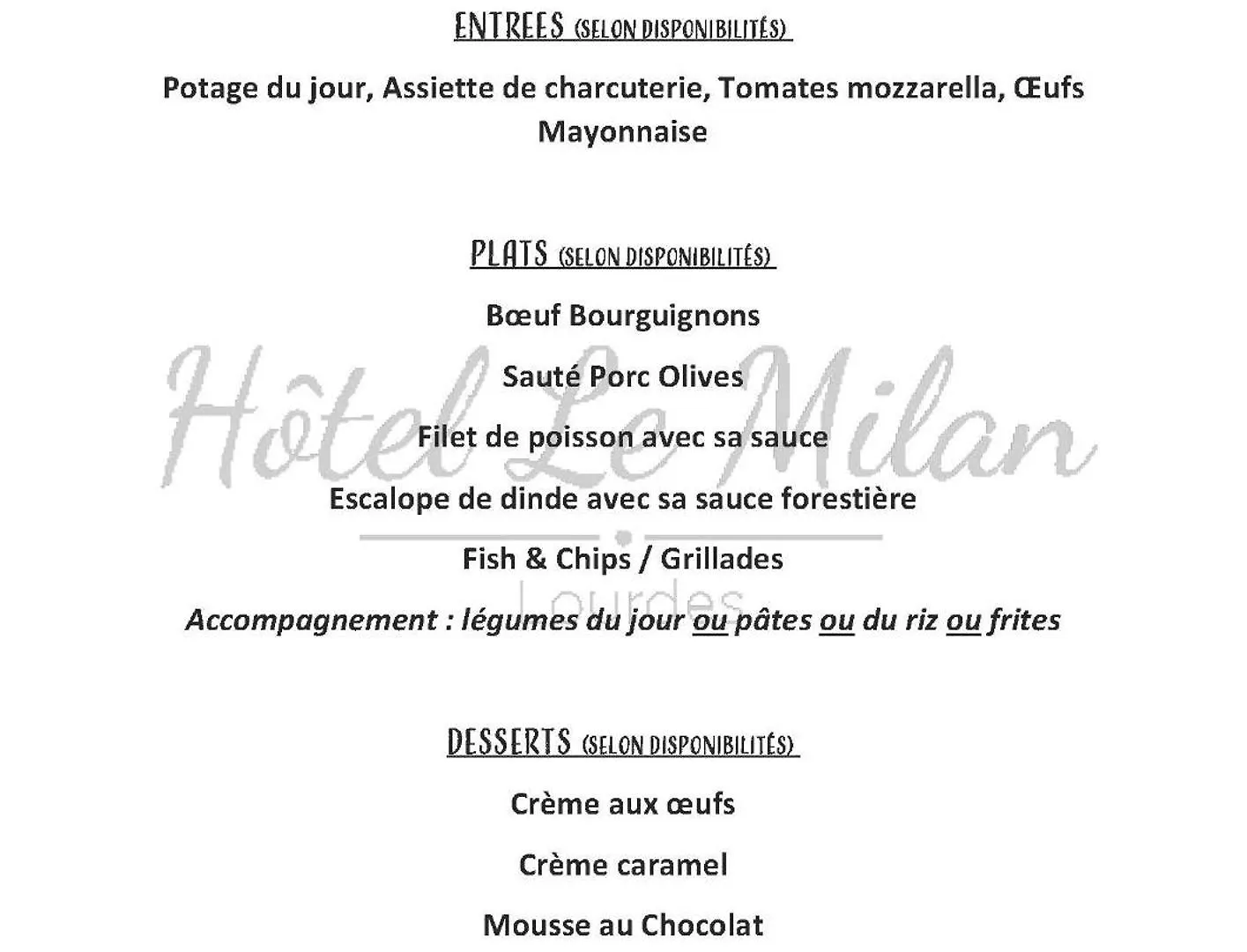 Hotel Le Milan Lourdes